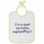 Ensemble de Bavoirs Babycalin Message Print 20 x 25 cm 7 Unités Blanc