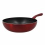 Sartén Wok TheKitchenette Rojo Gris Aluminio Ø 28 cm