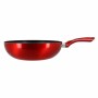 Sartén Wok TheKitchenette Rojo Gris Aluminio Ø 28 cm