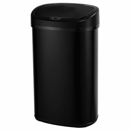 Cubo para la Basura Kitchen Move  Negro Metal Acero Inoxidable 68 L