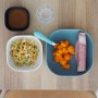 Ensemble de récipients pour aliments pour bébés Béaba Bleu Silicone 3 Pièces