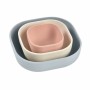 Ensemble de récipients pour aliments pour bébés Béaba Rose Silicone 3 Pièces