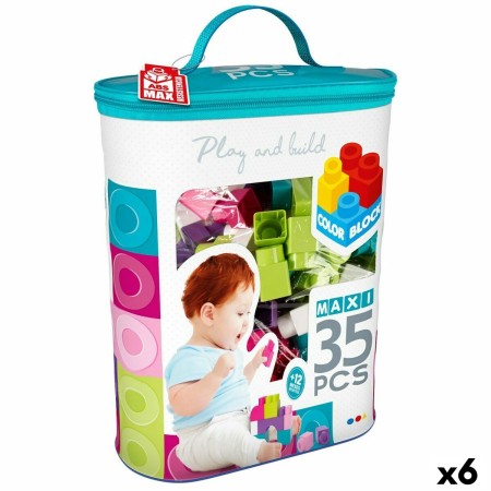 Juego de Construcción Color Block Trendy Bolsa 35 Piezas (6 Unidades)