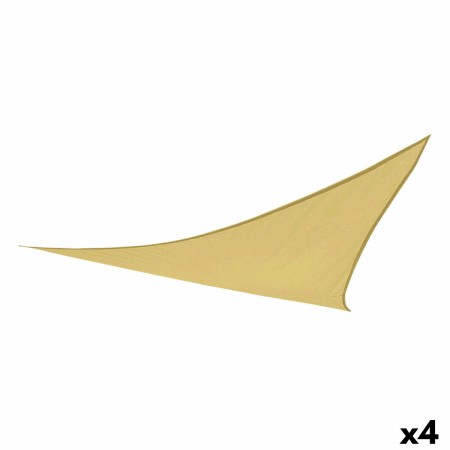 Toldo Aktive Triangular 500 x 0,3 x 500 cm Poliéster Crema (4 Unidades)