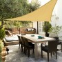 Toldo Aktive Triangular 500 x 0,3 x 500 cm Poliéster Crema (4 Unidades)