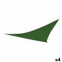 Auvent Aktive Triangulaire 500 x 0,5 x 500 cm Polyester Vert (4 Unités)