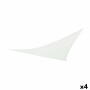 Auvent Aktive Triangulaire 360 x 0,5 x 360 cm Polyester Blanc (4 Unités)