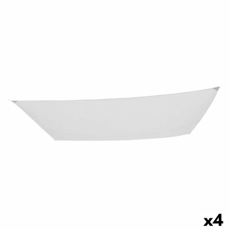 Auvent Aktive Triangulaire 300 x 400 cm Polyester Blanc (4 Unités)