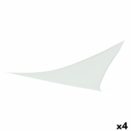 Auvent Aktive Triangulaire 500 x 500 cm Polyester Blanc (4 Unités)