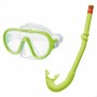 Masque de Plongée avec Tube Intex Adventurer Vert (6 Unités)