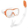 Gafas de Buceo con Tubo Intex Wave Rider Naranja (6 Unidades)