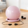Pelota de Yoga con Anillo de Estabilidad y Bandas de Resistencia AshtanBall InnovaGoods Rosa (Reacondicionado B)