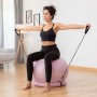 Pelota de Yoga con Anillo de Estabilidad y Bandas de Resistencia AshtanBall InnovaGoods Rosa (Reacondicionado B)