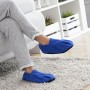 Chaussons Chauffants Micro-ondes InnovaGoods Bleu (Reconditionné A)