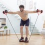 Rouleau pour Abdominaux avec Disques Rotatifs, Bandes Élastiques et Guide d'Exercices Twabanarm InnovaGoods (Reconditionné C)