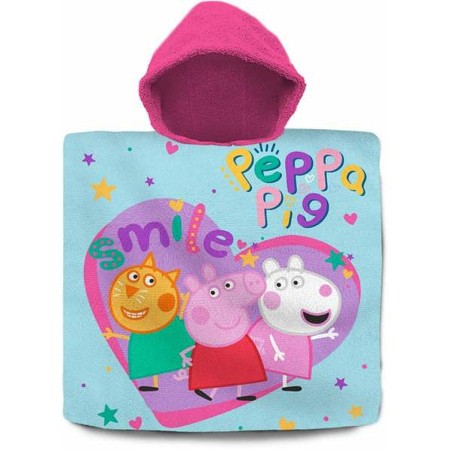 Serviette poncho avec capuche Peppa Pig 60 x 120 cm