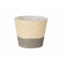 Cache-pot 15 x 15 x 14 cm Gris Naturel Corde Plastique (24 Unités)