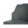 Sillón Concha Azul Negro Gris Acero 48 x 88 x 60 cm (2 Unidades)