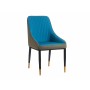 Fauteuil Rayures Bleu Noir Gris Acier 51 x 92 x 65 cm (2 Unités)