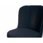 Sillón Concha Azul Negro Dorado Acero 53 x 58 x 67 cm (2 Unidades)