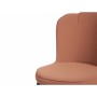 Fauteuil Coquillage Noir Rose Doré Acier 53 x 58 x 67 cm (2 Unités)