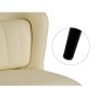 Fauteuil Rond Noir Crème Acier 51 x 83,5 x 54 cm (2 Unités)