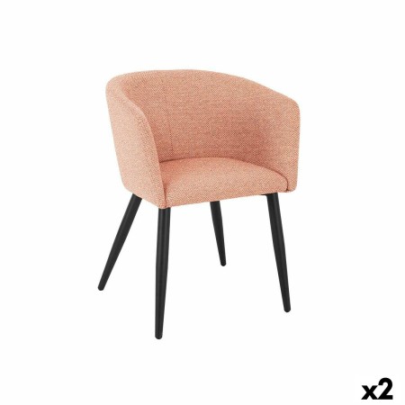 Fauteuil Clare Rose Mousse Fer 57 x 76 x 55 cm (2 Unités)