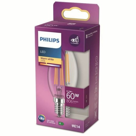 Ampoule LED Bougie Philips Equivalent E14 60 W