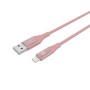 Cable USB a Lightning Celly USBLIGHTCOLORPK Rosa 1 m