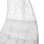 Fauteuil de jardin suspendu Dido Blanc Rotin 82 x 84 x 132 cm