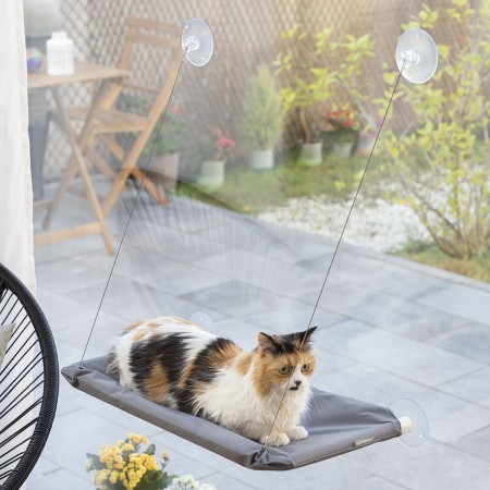 Hamac Suspendu pour Chats Catlax InnovaGoods Blanc (Reconditionné A)