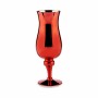 Bougeoir Verre Rouge 13,5 x 35 x 13,5 cm (6 Unités)