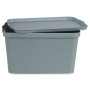 Boîte de rangement avec couvercle Gris Plastique 24 L 29,3 x 24,5 x 45 cm (6 Unités)