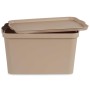 Boîte de rangement avec couvercle Beige Plastique 24 L 29,3 x 24,5 x 45 cm (6 Unités)