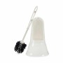 Brosse de salle de wc Blanc Noir PVC polypropylène 16 x 36,2 x 16 cm (6 Unités)