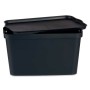 Boîte de rangement avec couvercle Anthracite Plastique 24 L 29,3 x 24,5 x 45 cm (6 Unités)