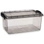 Caja de Almacenaje con Tapa Antracita Plástico 13,7 L 27,5 x 18 x 42,5 cm (12 Unidades)