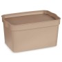 Boîte de rangement avec couvercle Beige Plastique 2,3 L 13,5 x 11 x 20 cm (24 Unités)