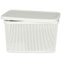 Boîte de rangement avec couvercle Blanc Plastique 19 L 28 x 22 x 39 cm (12 Unités)