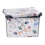 Boîte de rangement avec couvercle Memories Jeunes 22 L Plastique 29 x 23,5 x 39 cm (12 Unités)