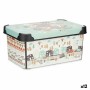 Caja de Almacenaje con Tapa Infantil Carretera Plástico 5 L 19 x 13,5 x 29 cm (12 Unidades)