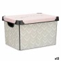 Boîte de rangement avec couvercle Vibes Flèches 22 L Rose Plastique 30 x 23,5 x 40 cm (12 Unités)