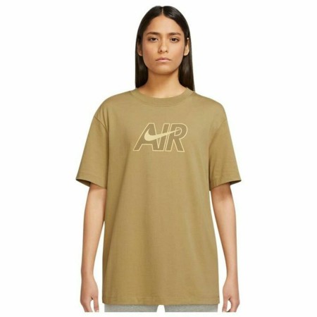 Camiseta de Manga Corta Mujer Nike Sportswear Air Marrón