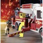 Playset de Vehículos  Playmobil Fire Truck with Ladder 70935     113 Piezas