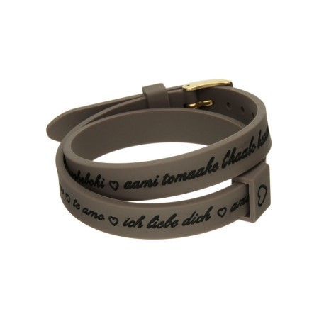 Pulsera Mujer il mezzometro I LOVE YOU GOLD - BRACCIALE IN SILICONE/SILICONE BRACELET