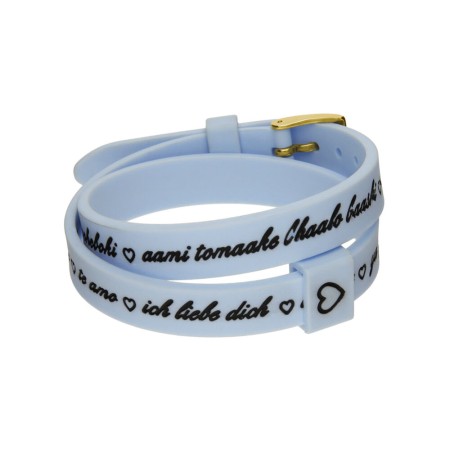 Pulsera Mujer il mezzometro I LOVE YOU GOLD - BRACCIALE IN SILICONE/SILICONE BRACELET