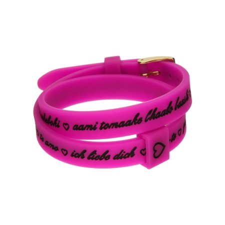 Pulsera Mujer il mezzometro I LOVE YOU GOLD - BRACCIALE IN SILICONE/SILICONE BRACELET