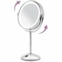 Miroir Grossissant avec LED Babyliss 9436E Double face Acier Acier inoxydable