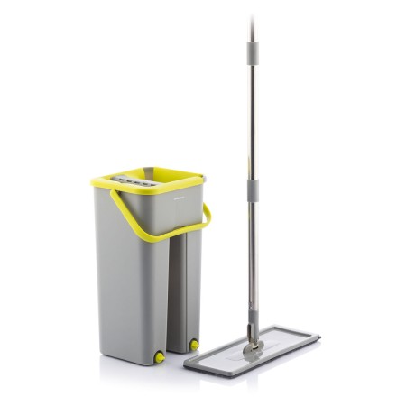 Serpillère avec seau à double action Klirimop InnovaGoods Gris (Reconditionné B)