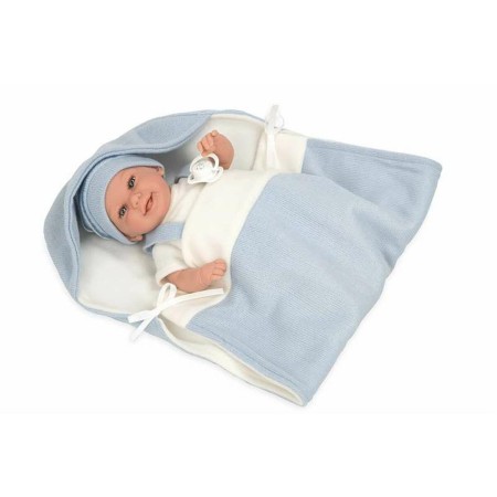 Muñeca bebé Arias Elegance Babyto Chupete 35 cm Azul